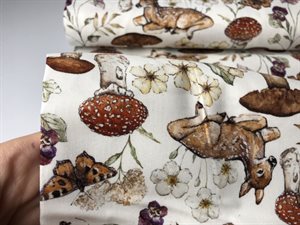 Patchwork stof - bambi og fineste natur og dyr